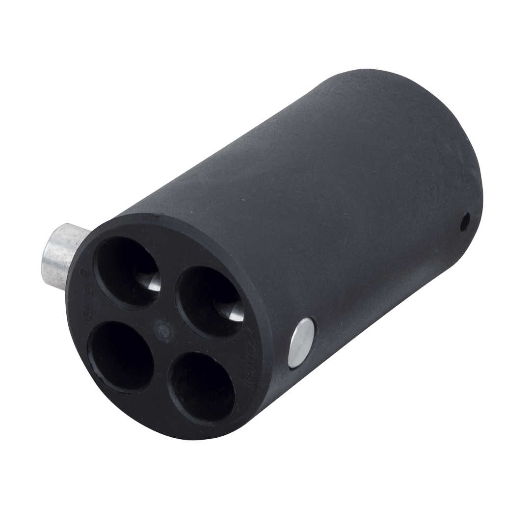 Pipe & Drape 4-Weg Vervangende Connector  Knop van staander Zwart (Ø 45,7 mm)