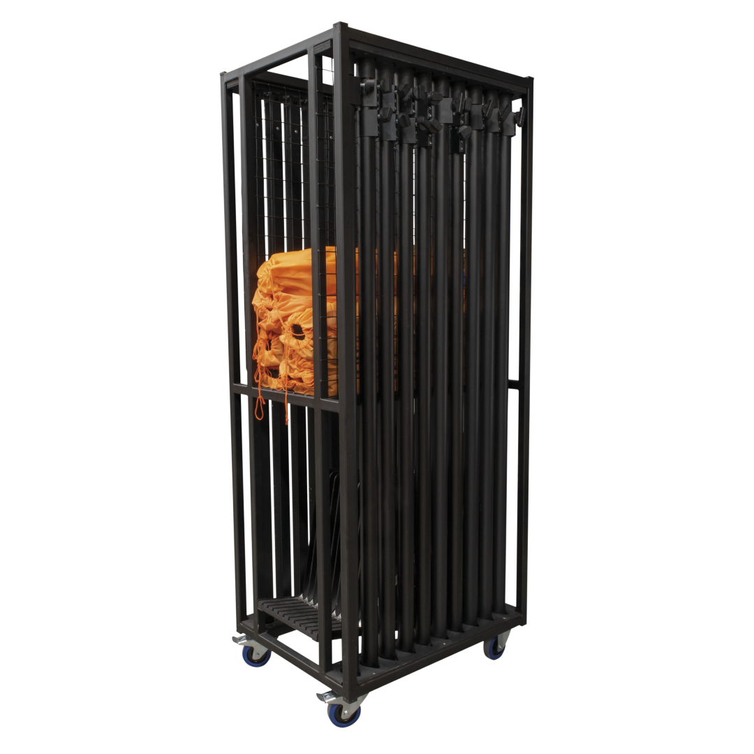 Pipe & drape Transport Trolley voor 27 m Gordijn + Bevestigingsmateriaal