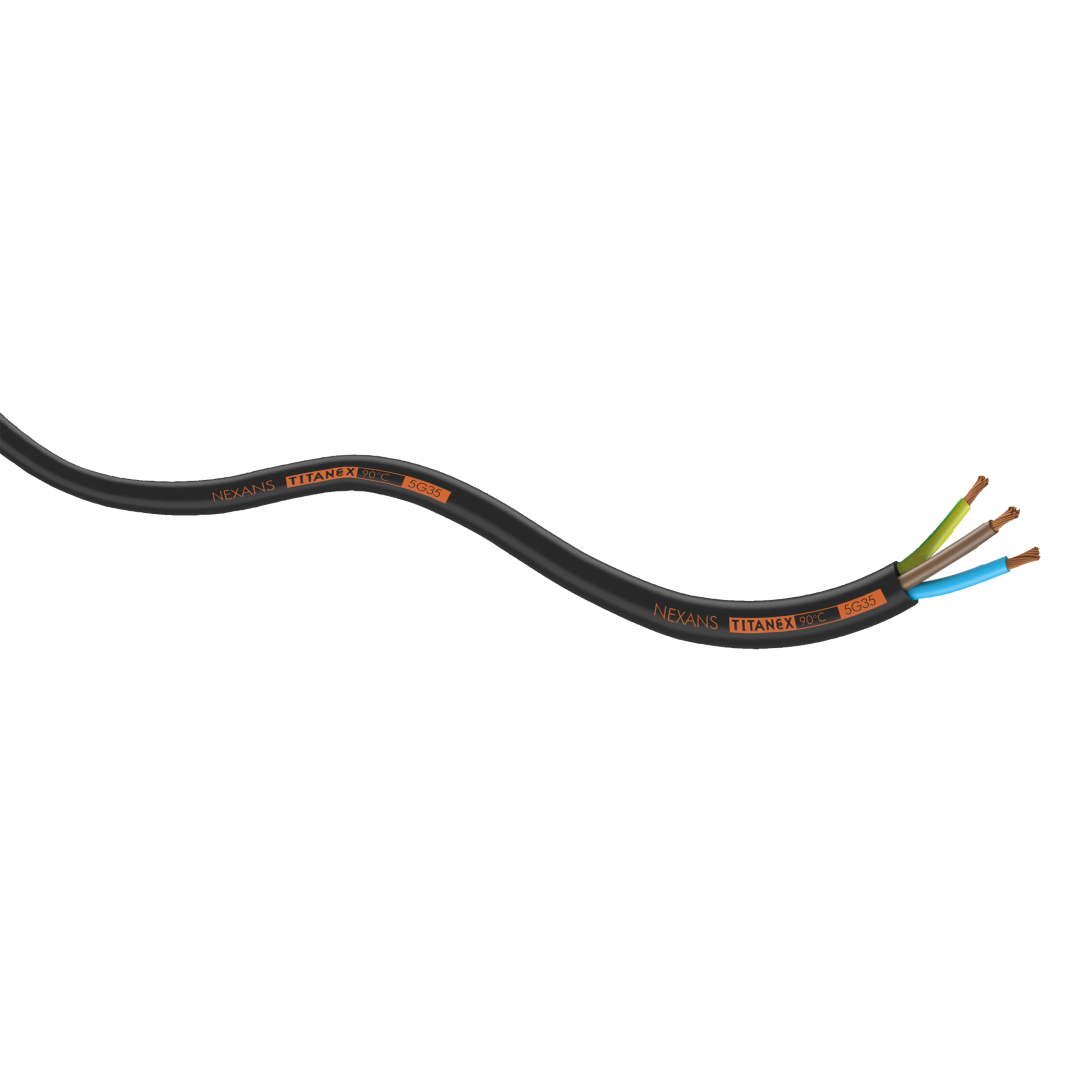 Neoprene Cable, Black 100 m rol - 3x 2,5 mm²