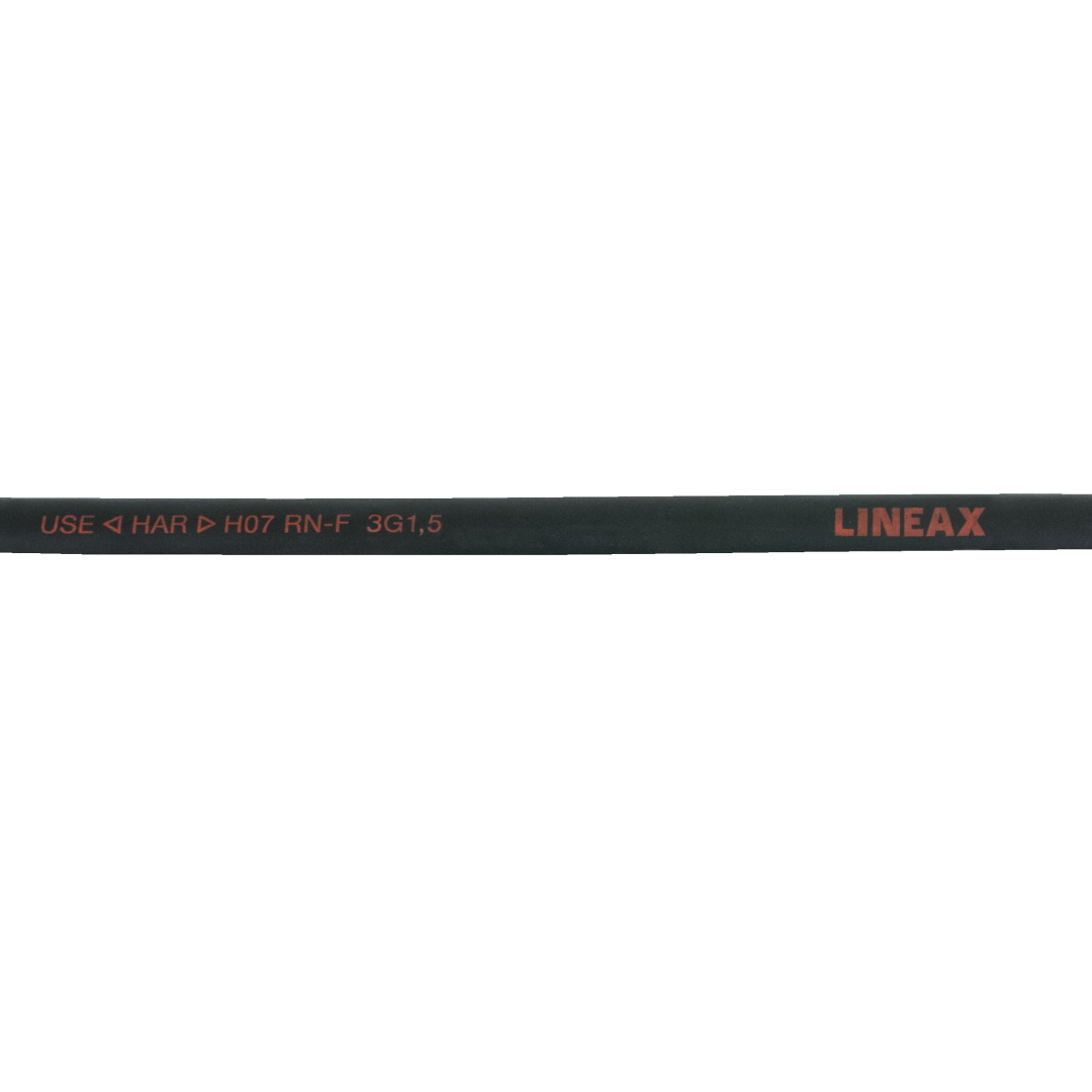 Neoprene Cable, Black 100 m rol - 3x 1,5 mm²