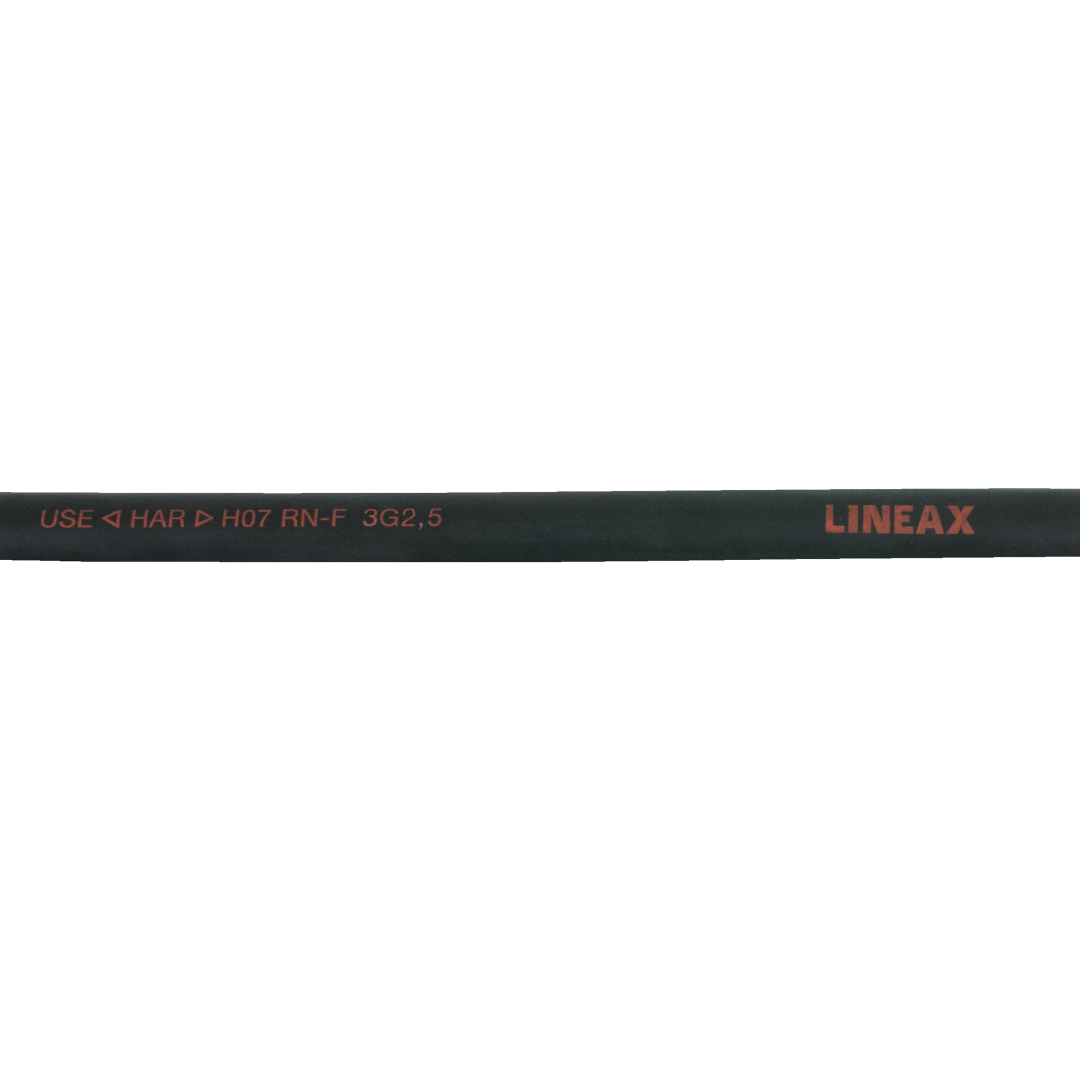 Neoprene Cable, Black 100 m spoel/3x 2,5 mm²