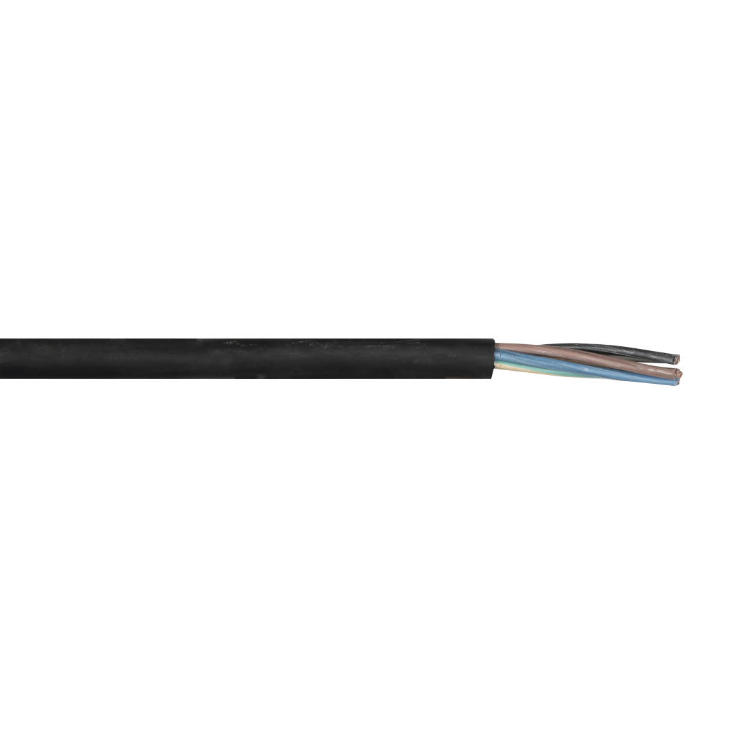 Neoprene Cable, Black Prijs per mtr - 5x 4,0 mm²