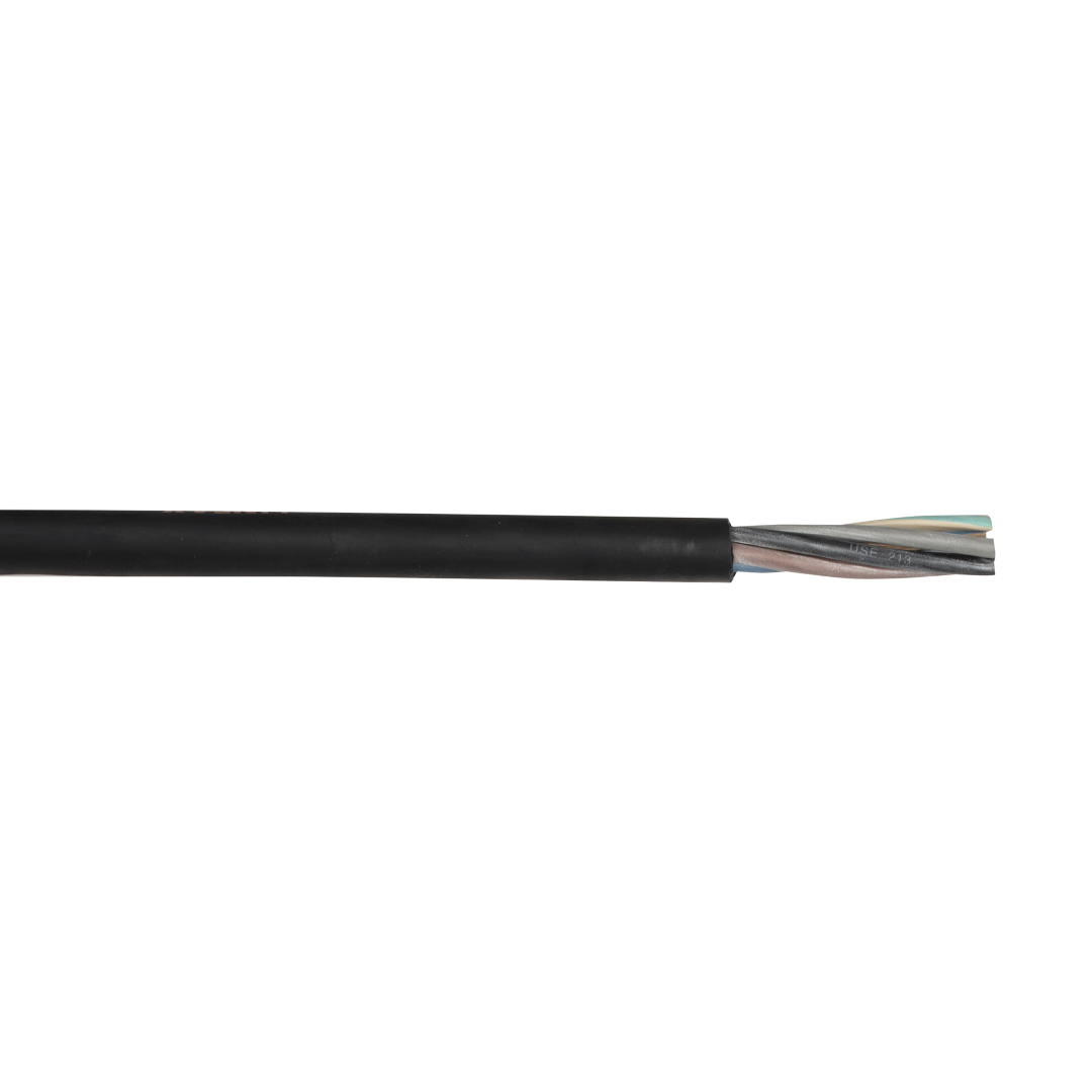 Neoprene Cable, Black Prijs per mtr - 5x 6,0 mm²