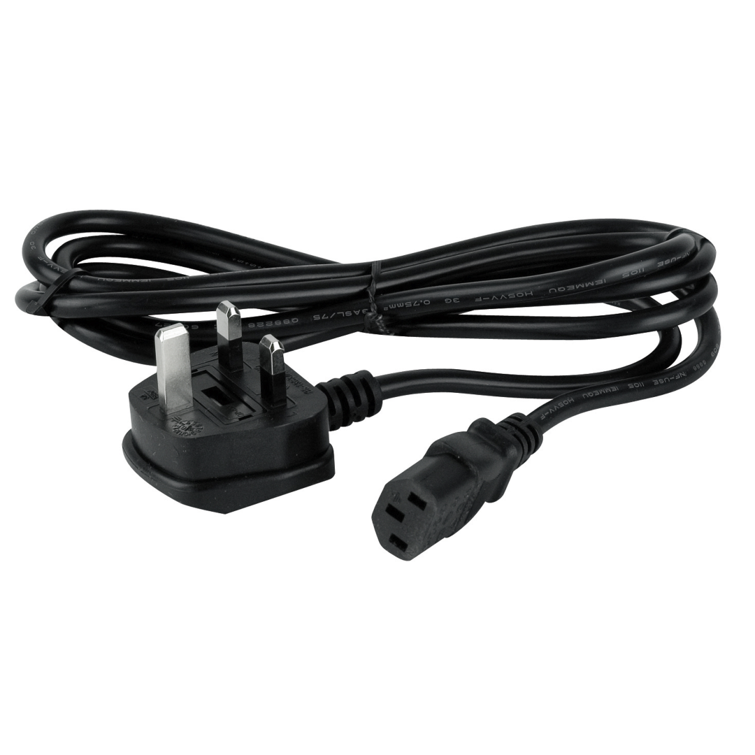 UK to IEC Cable Lengte: 2 m