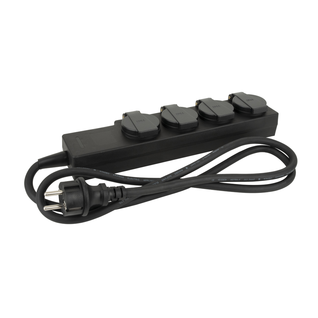 Multisocket Schuko 4-way 3x 1.5 mm² 1.5 m