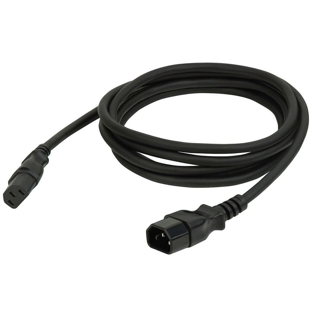 IEC C13 Female to IEC C14 Male 3x 1.5 mm² 0,75 m