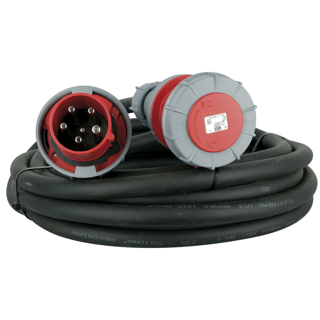 Extension Cable - 3x 63 A/380 V 5x 10 mm² 25 m/5 x 10 mm2
