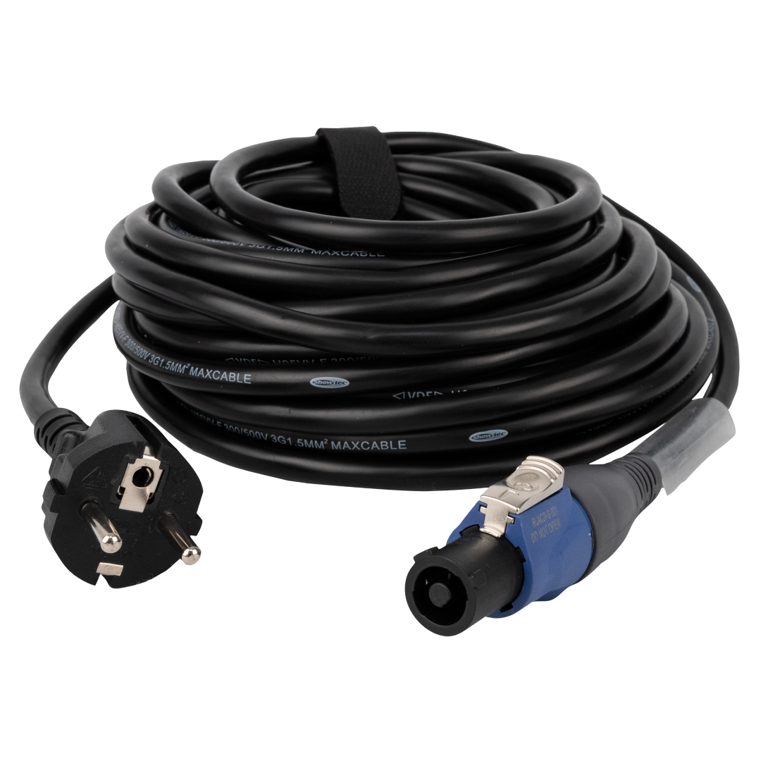 Power Cable Power Pro connector to Schuko 3x 1.5 mm² 10 m