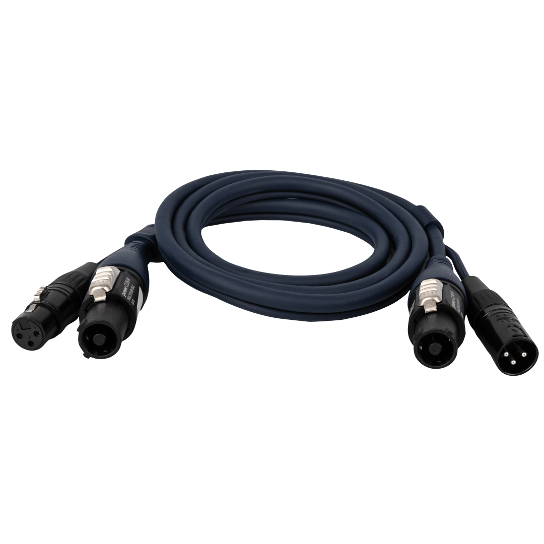 FP17 Hybrid Cable - powerCON & 3-pin XLR - Audio / Power 1,5 m