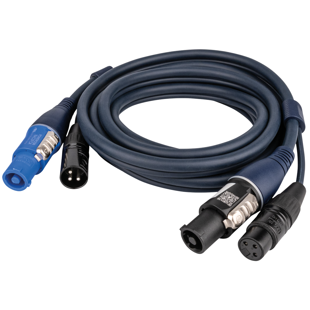 FP17 Hybrid Cable - powerCON & 3-pin XLR - Audio / Power 3 m