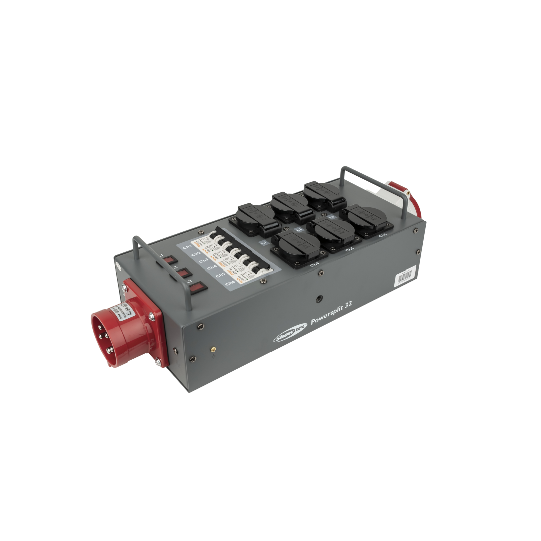 Powersplit 32 CEE 32 A Powersplitter met zekering