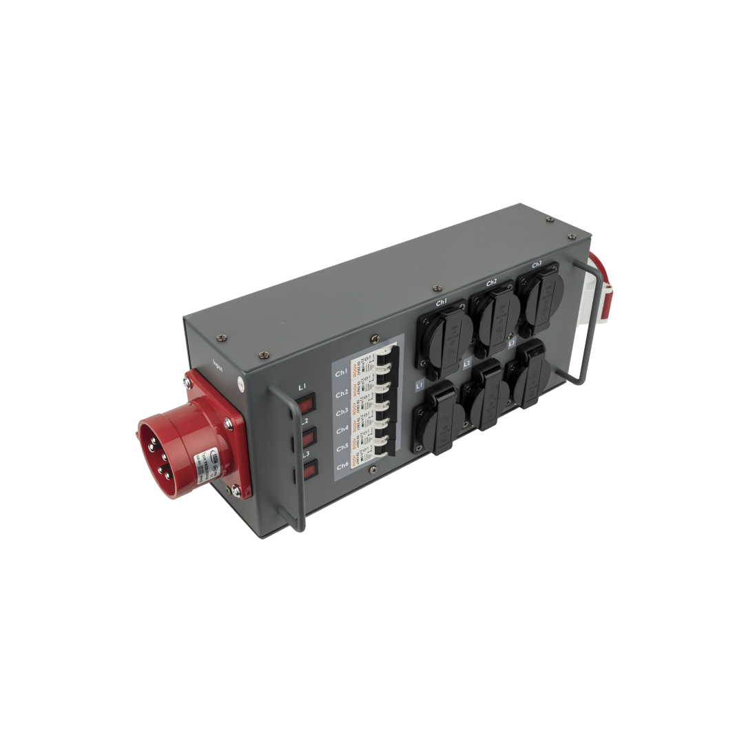 Powersplit 32 CEE 32 A Powersplitter met zekering