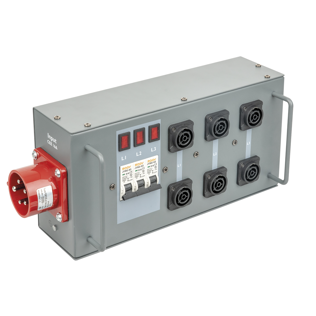 Power Split 16 True CEE 16 A Powersplit met zekering - CEE naar ProPower True1