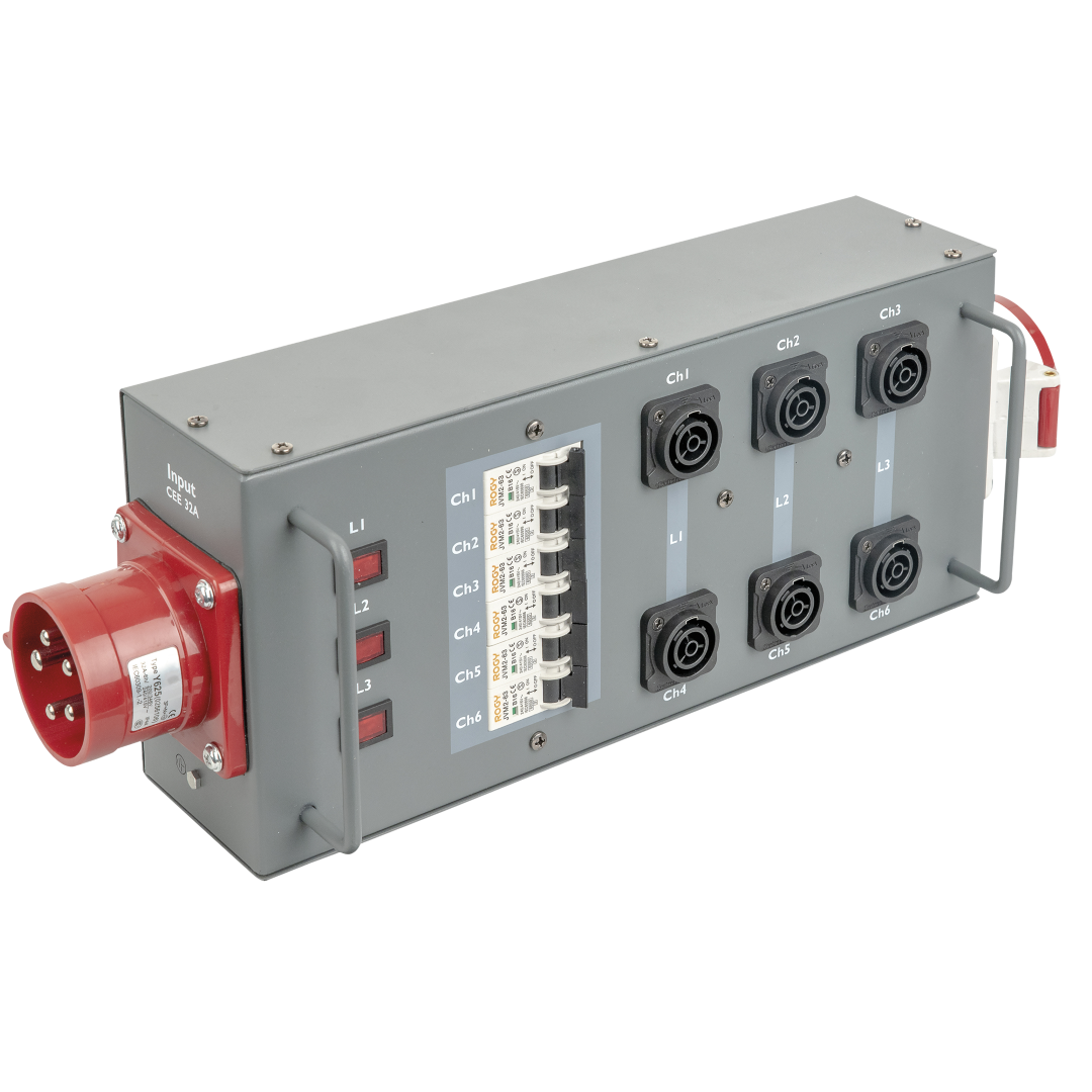 Power Split 32 True CEE 32 A Powersplit met zekering - CEE naar ProPower True1