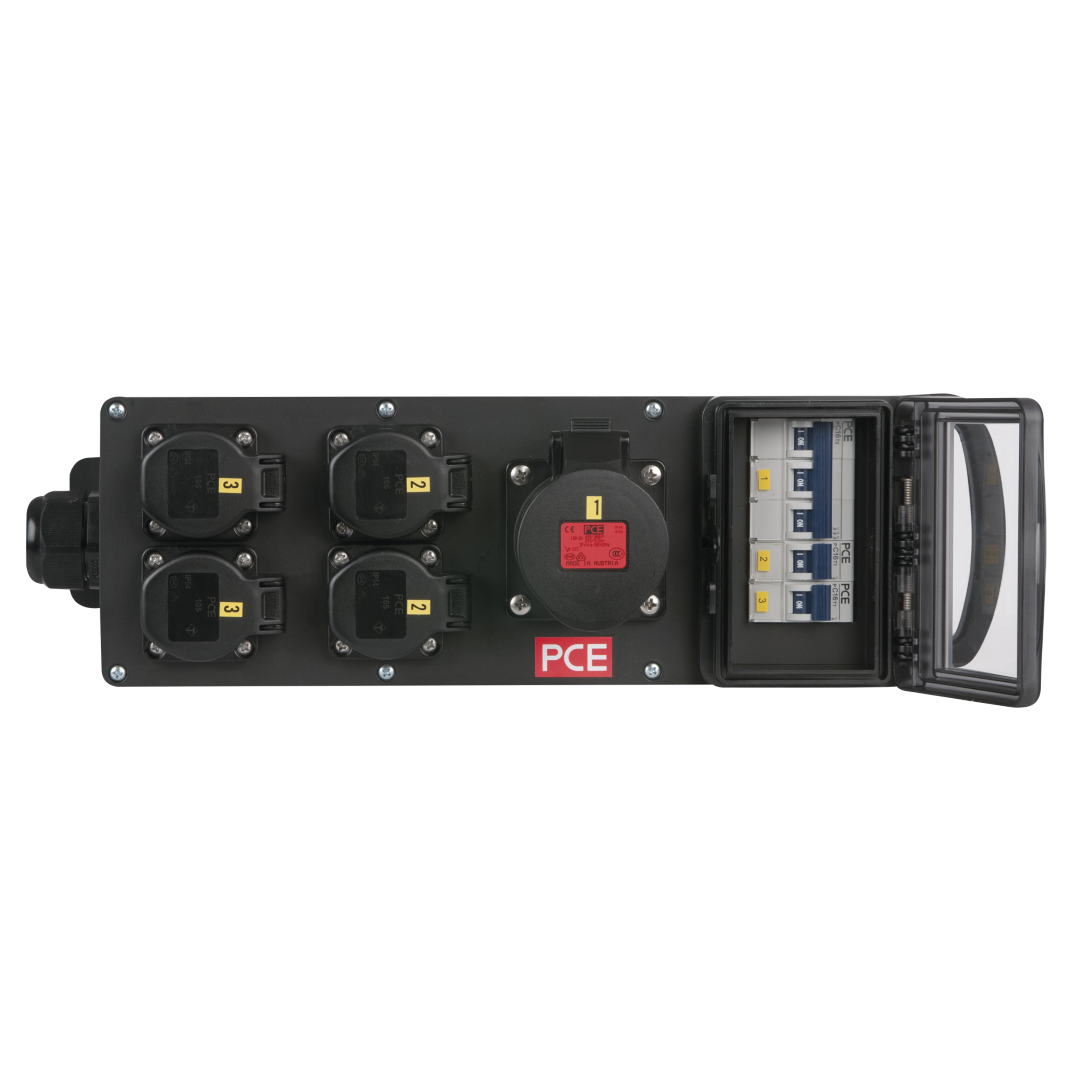 MPD-416CEE Power Splitter CEE 32 A 4x Schuko - 1x CEE 16 A 5P
