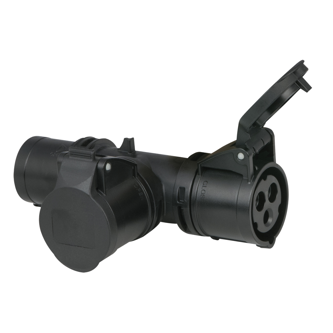 T-connect 2 Way 16/3 - Plug 16/3 CEE IP44