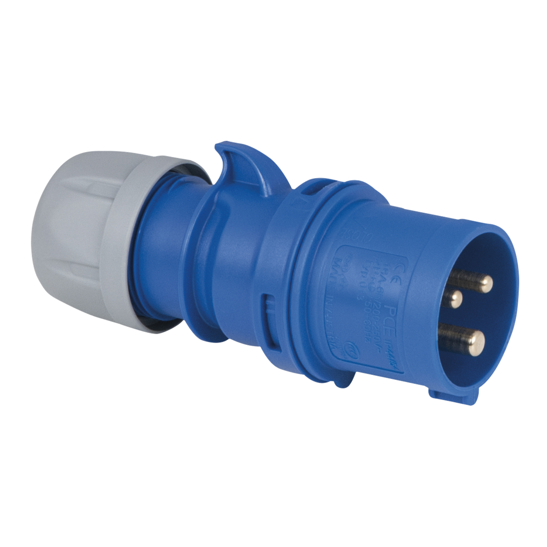CEE 16 A/240 V - 3P Plug male Blauw - IP44
