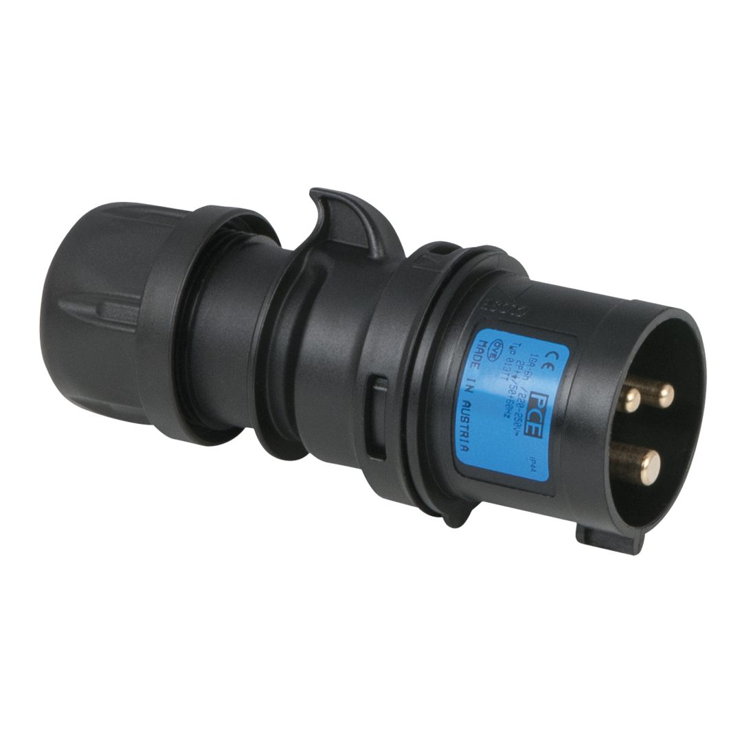 CEE 16 A/240 V - 3P Plug male Zwart - Turbo Terminal - screwless - IP44