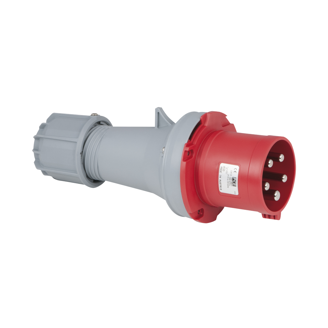 CEE 63 A/400 V 5-pin Plug male Rood - IP44