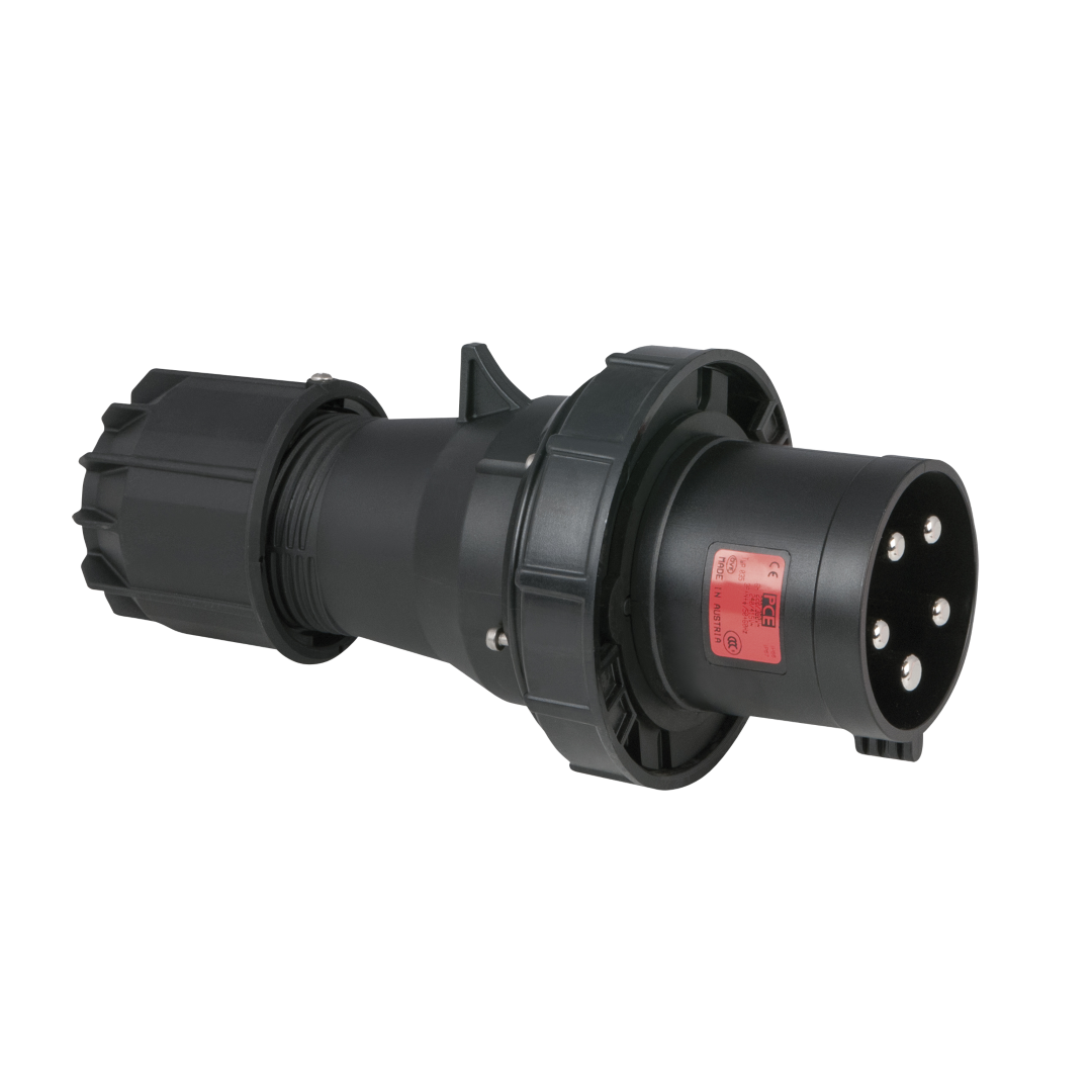 CEE 125 A/400 V 5-pin Plug male Zwart - IP67