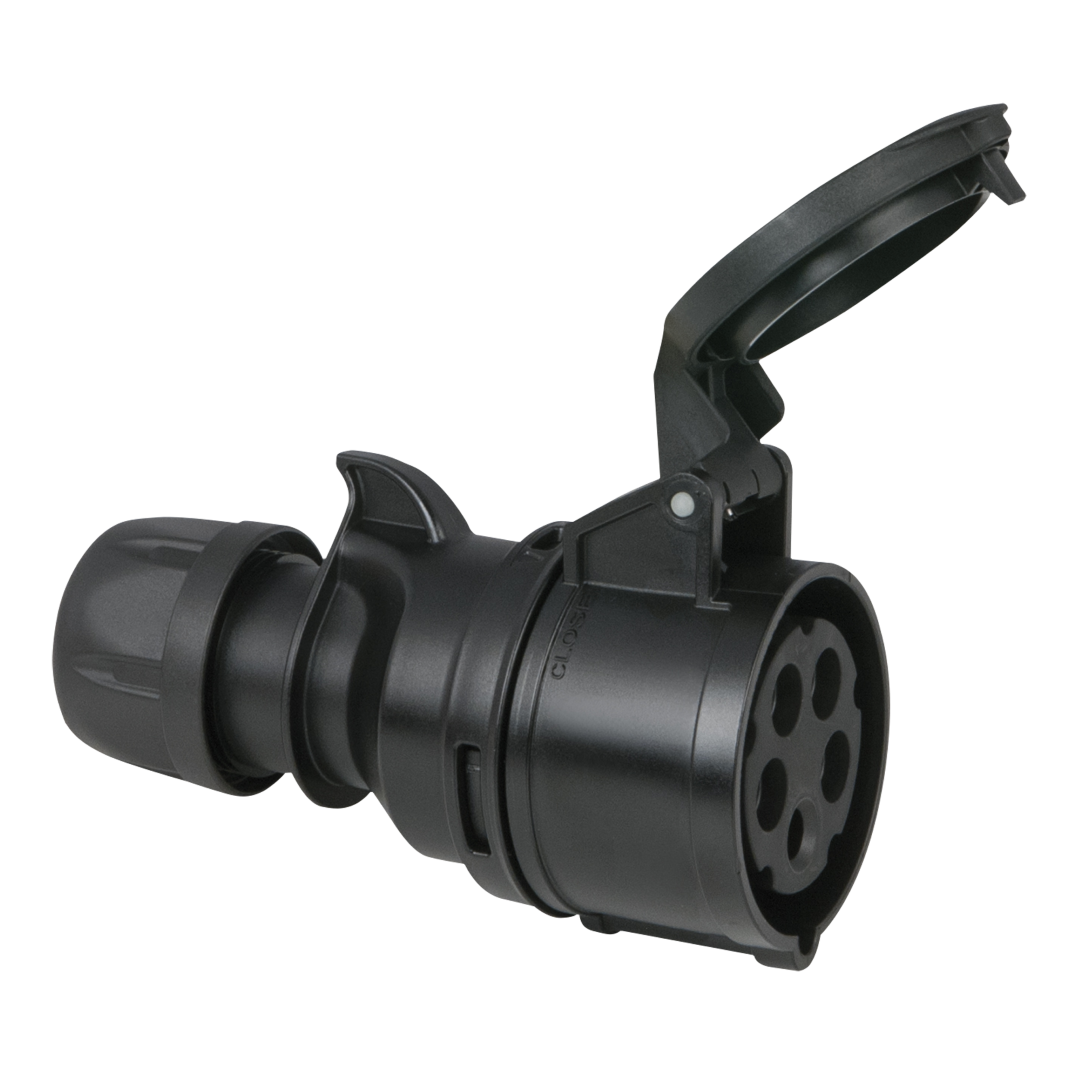 CEE 16 A/400 V 5-pin Plug female Zwart - IP44