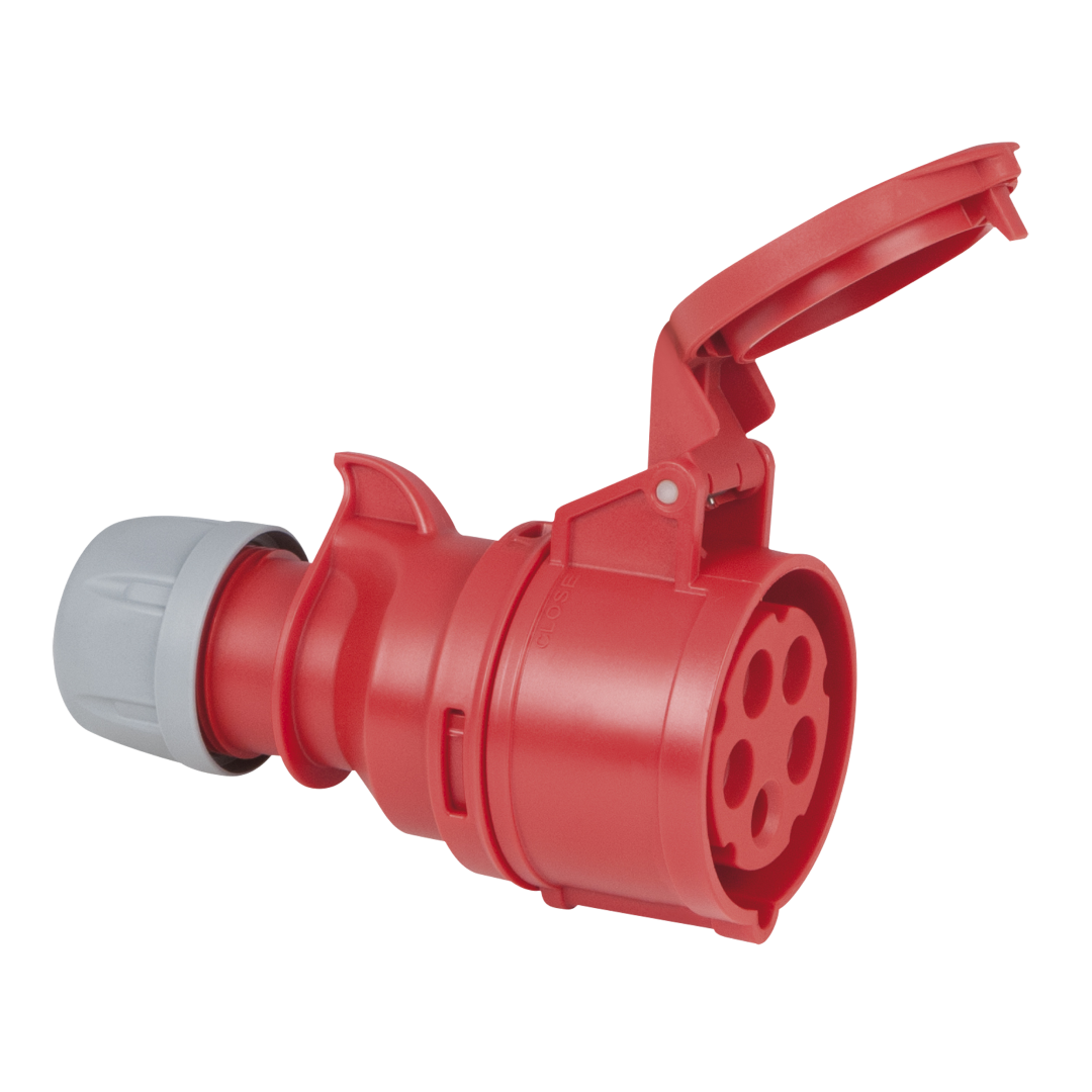 CEE 16 A/400 V 5-pin Plug female Rood - IP44