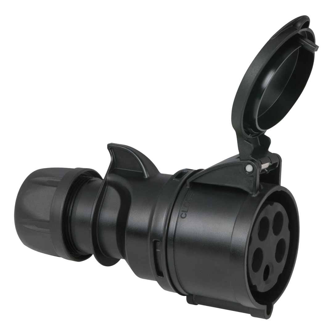 CEE 32 A/400 V 5-pin Plug female Zwart - IP44