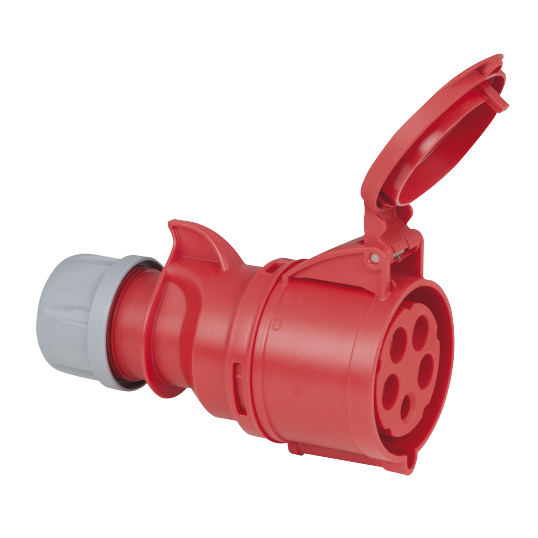 CEE 32 A/400 V 5-pin Plug female Rood - IP44