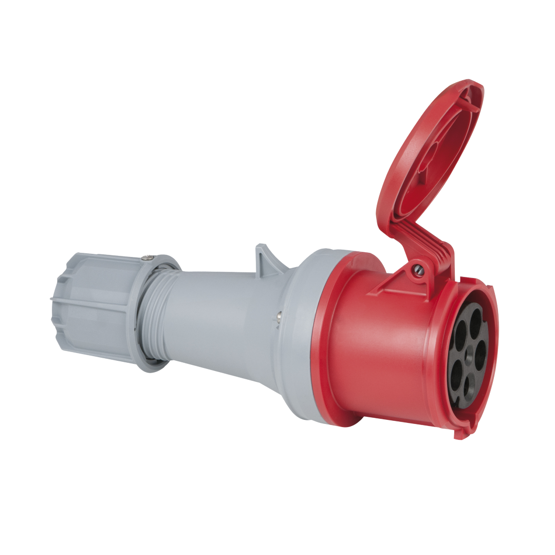 CEE 63 A/400 V 5-pin Plug female Rood - IP44