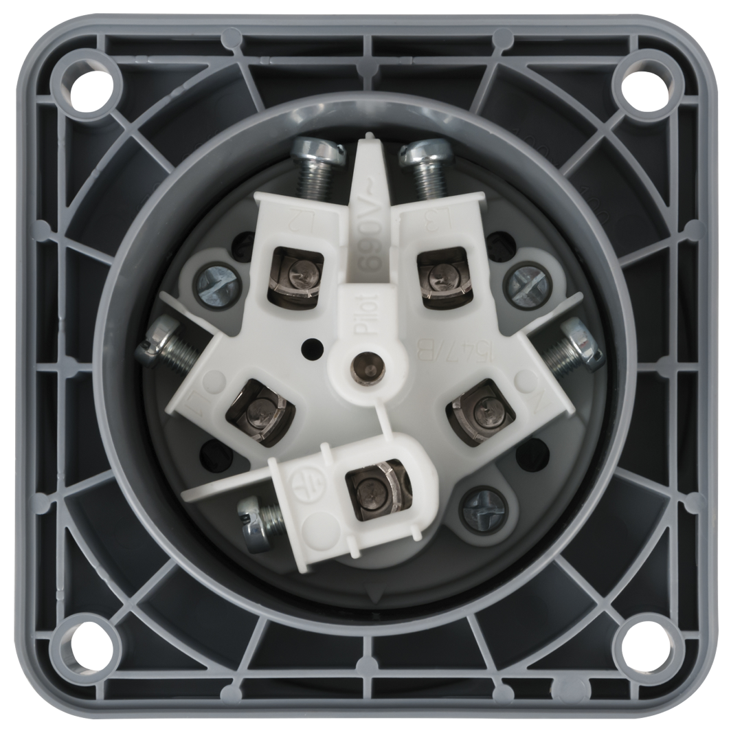 CEE 63 A/400 V 5-pin Socket male Rood - IP67