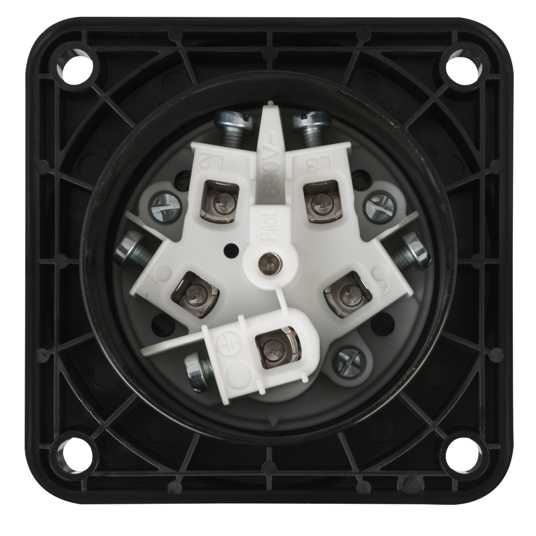 CEE 63 A/400 V 5-pin Socket male Zwart - IP67