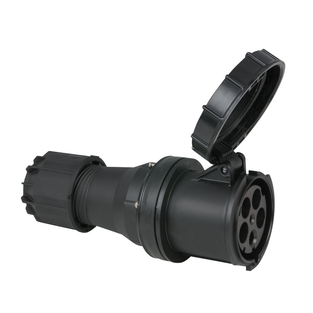 CEE 125 A/400 V 5-pin Plug female Zwart - IP67