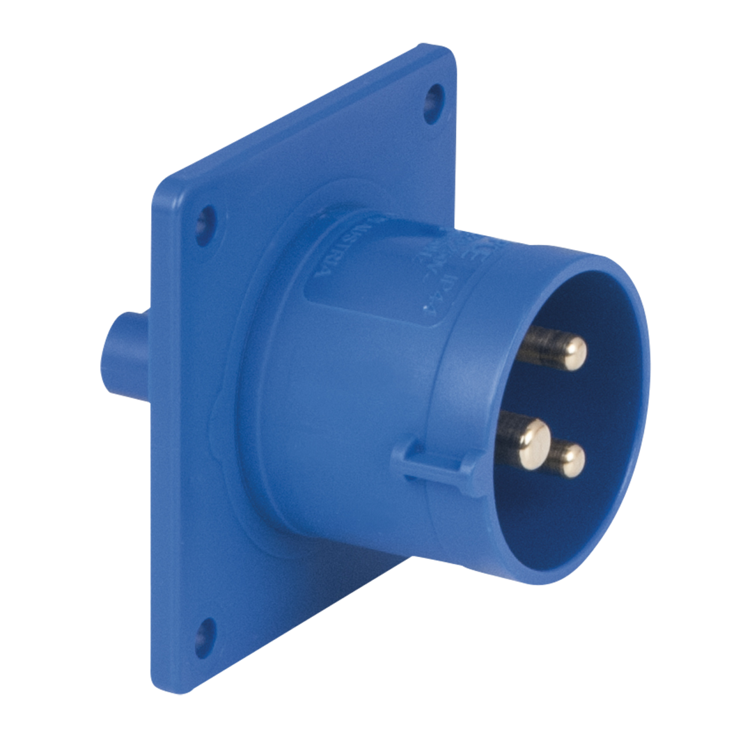 CEE 16 A/240 V - 3-pin Socket male Blauw - IP44