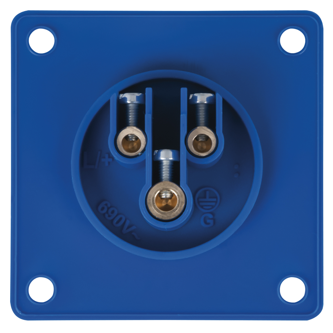 CEE 16 A/240 V - 3-pin Socket male Blauw - IP44