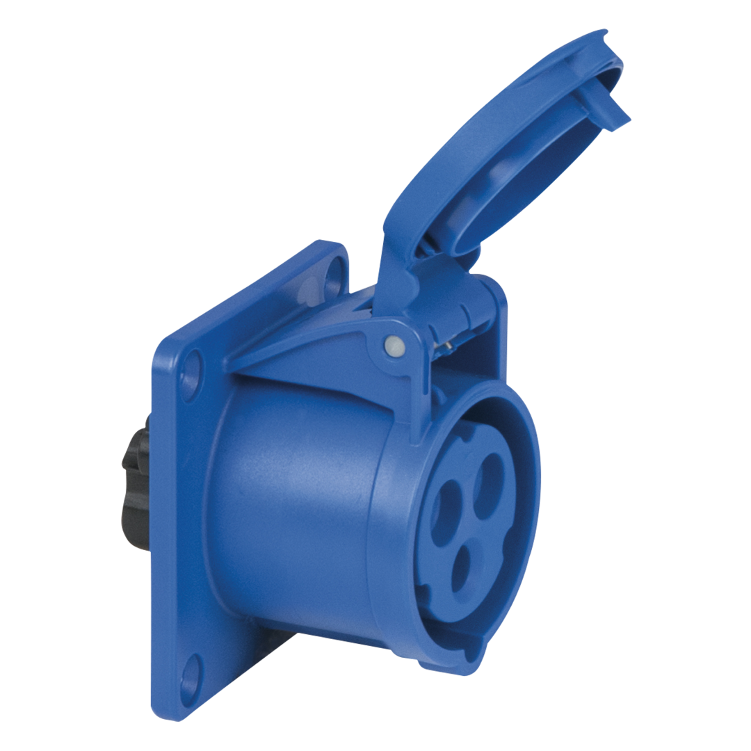 CEE 16 A/240 V - 3P Socket female Blauw - IP44