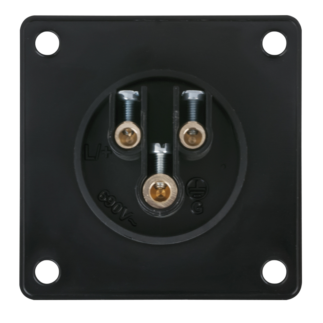 CEE 16 A/240 V - 3-pin Socket male Zwart - IP44
