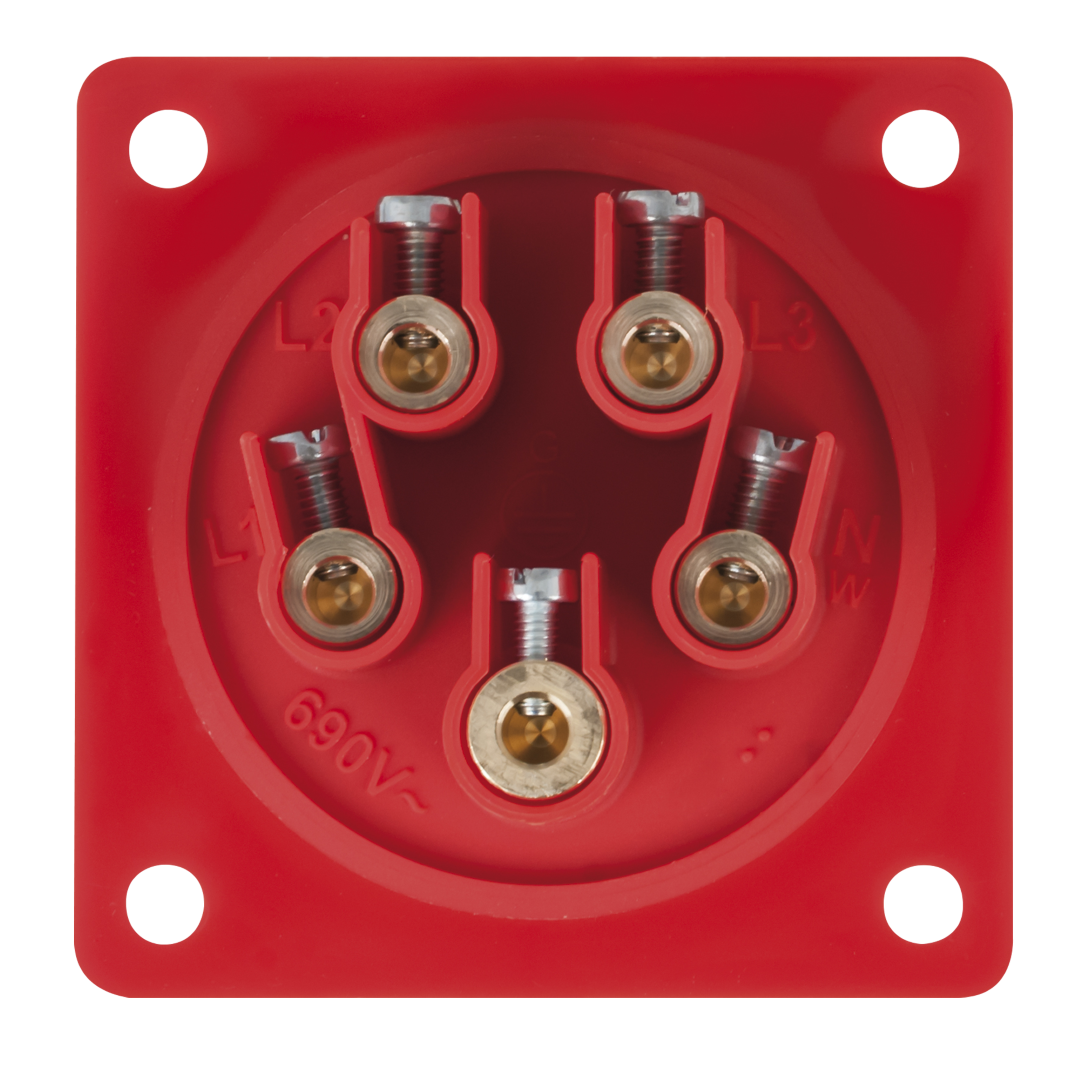 CEE 16 A/400 V 5-pin Socket male Rood - IP44