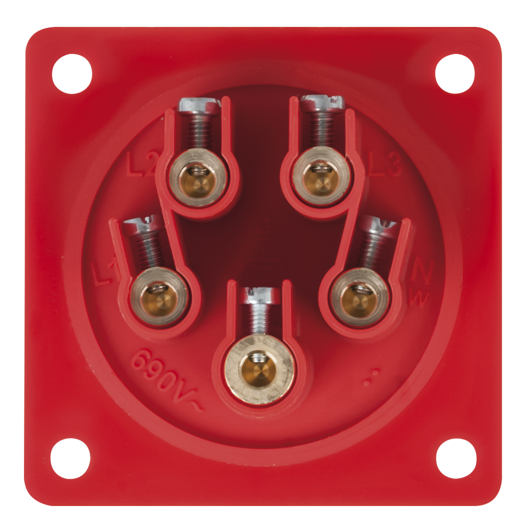 CEE 32 A/400 V 5-pin Socket male Rood - IP44