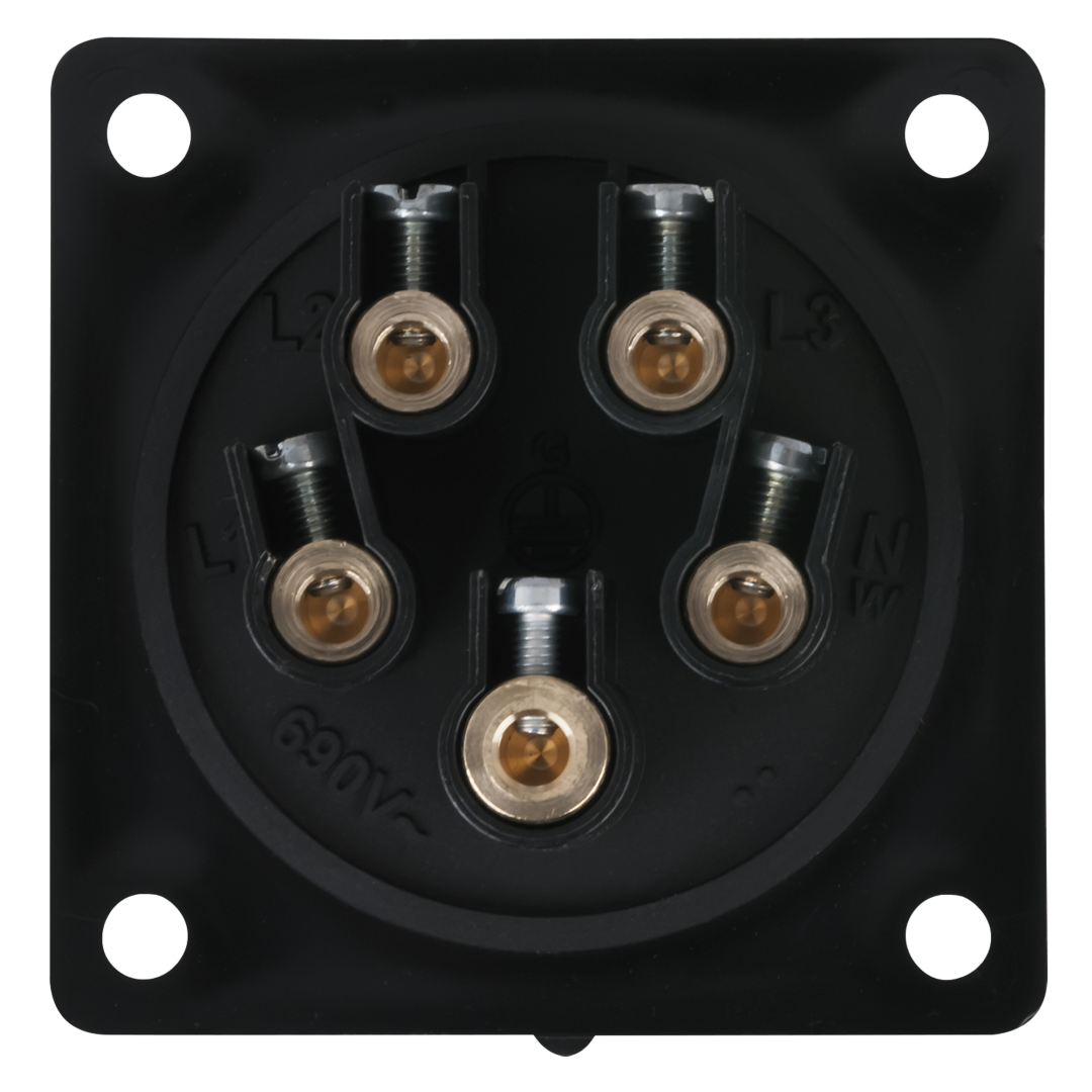 CEE 32 A/400 V 5-pin Socket male Zwart - IP44