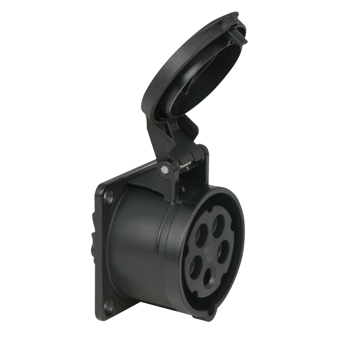 CEE 16 A/400 V 5-pin Socket female Zwart - IP44