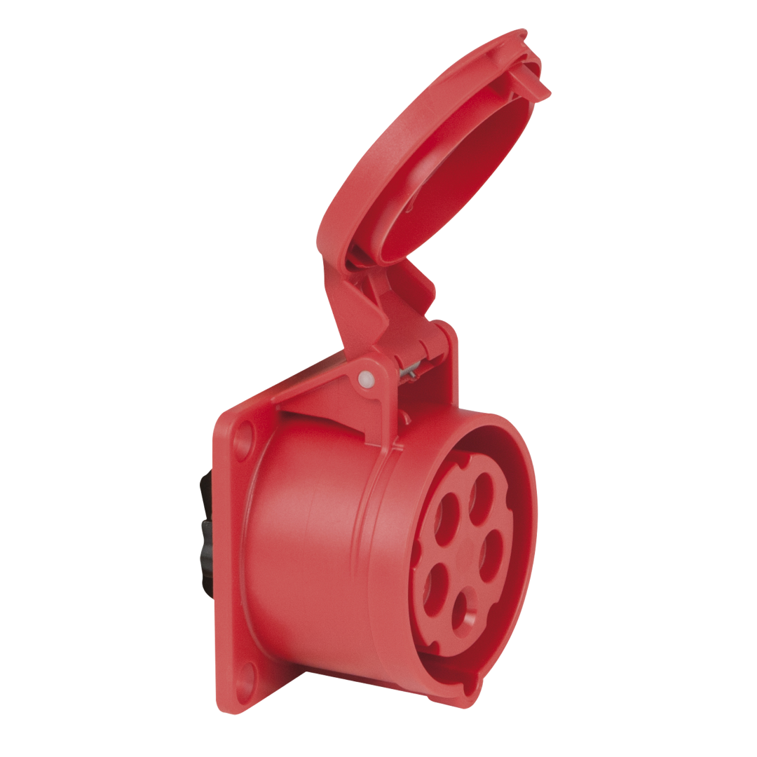 CEE 16 A/400 V 5-pin Socket female Rood - IP44