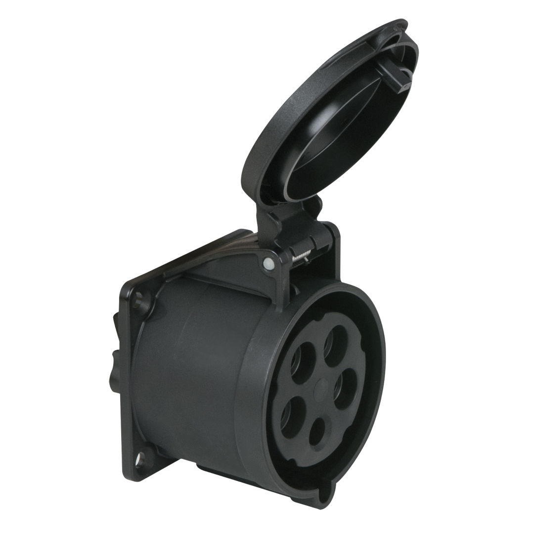CEE 32 A/400 V 5-pin Socket female Zwart - IP44
