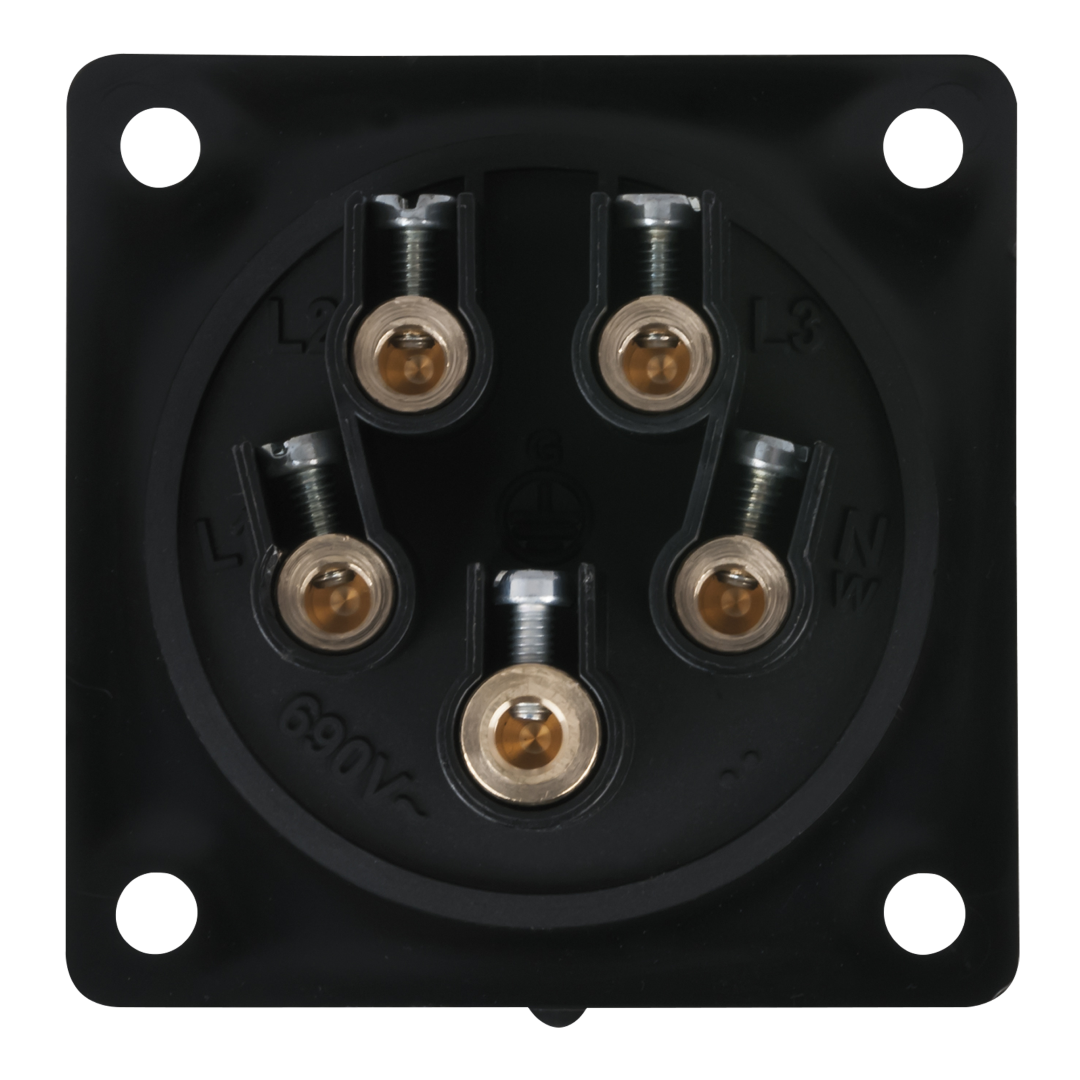 CEE 32 A/400 V 5-pin Socket female Zwart - IP44