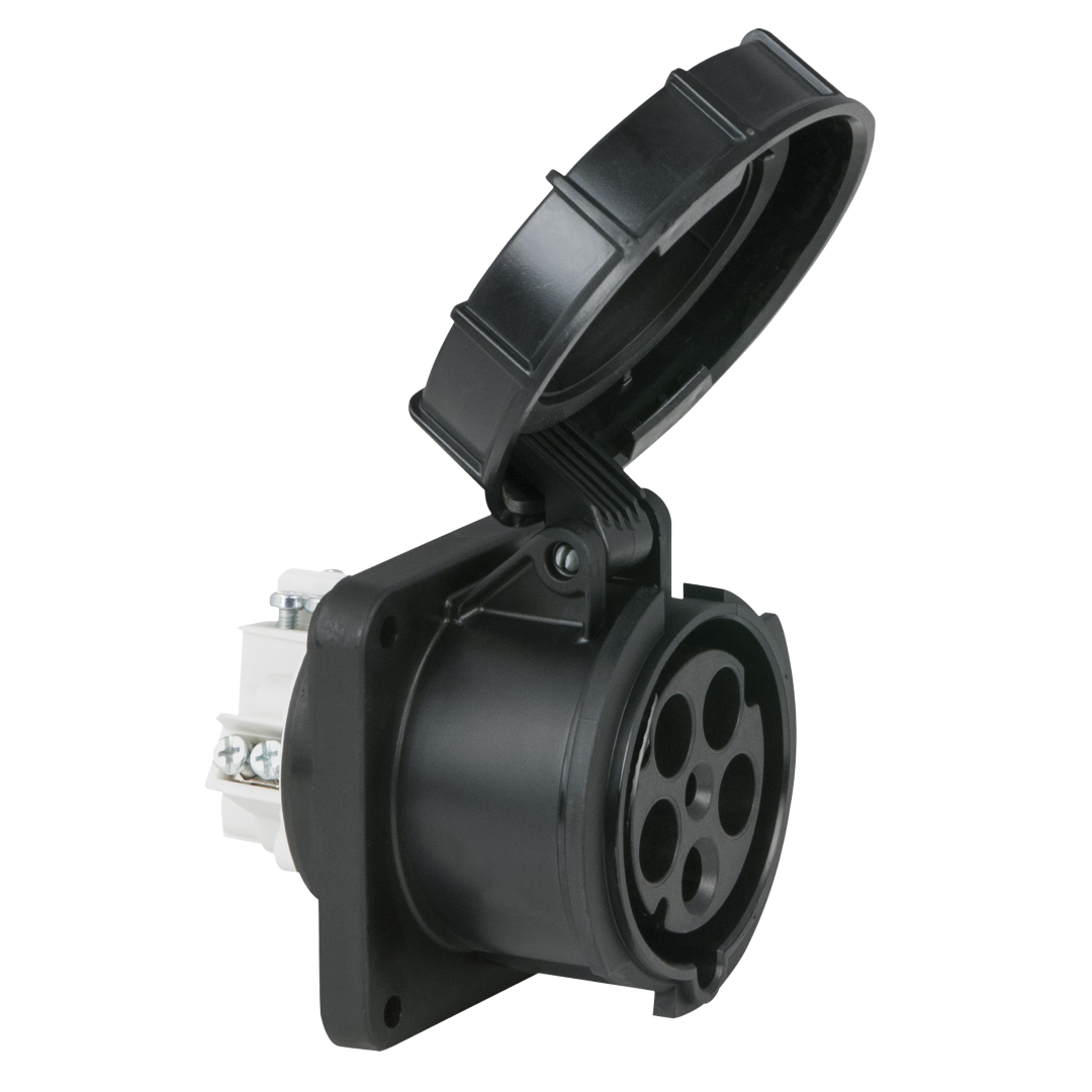 CEE 63 A/400 V 5-pin Socket female Zwart - IP67