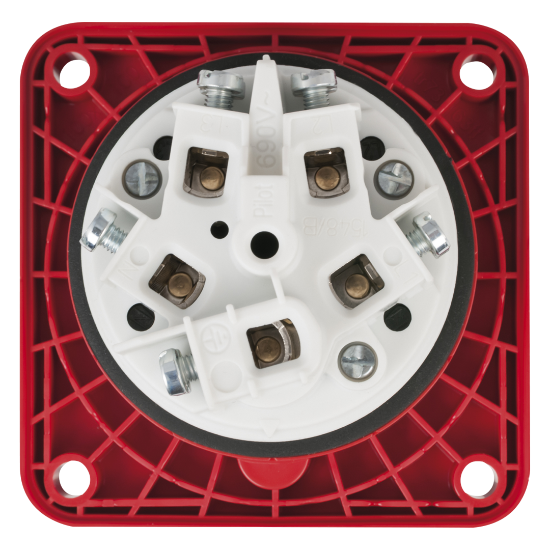 CEE 63 A/400 V 5-pin Socket female Rood - IP67