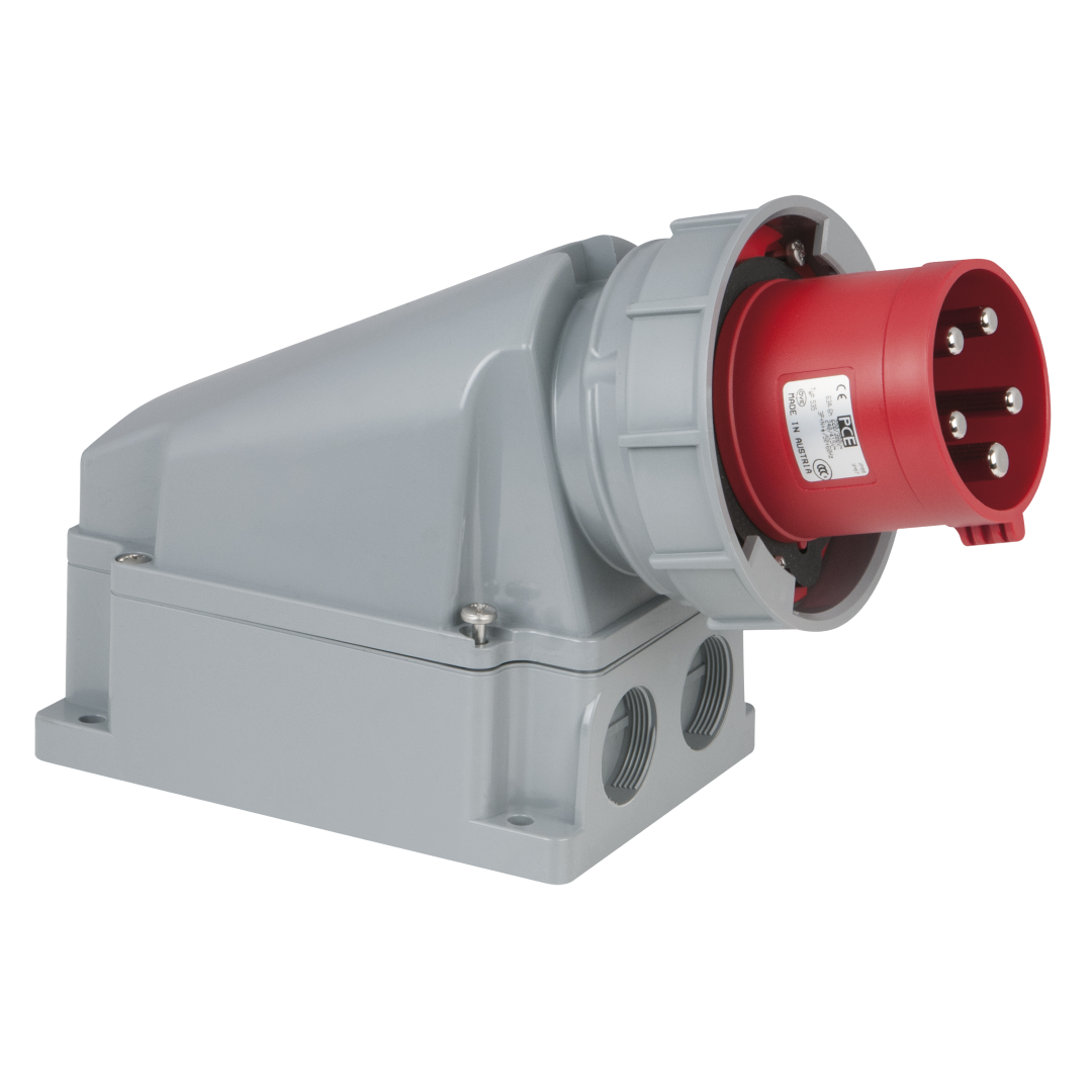 CEE 63 A/400 V 5P Wallmount - male Rood - IP67