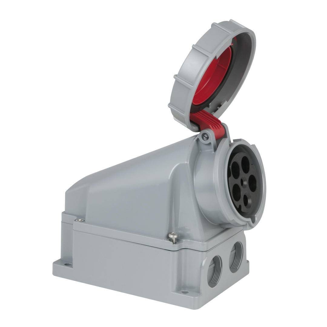 CEE 63 A/400 V 5P Wallmount - female Rood - IP67