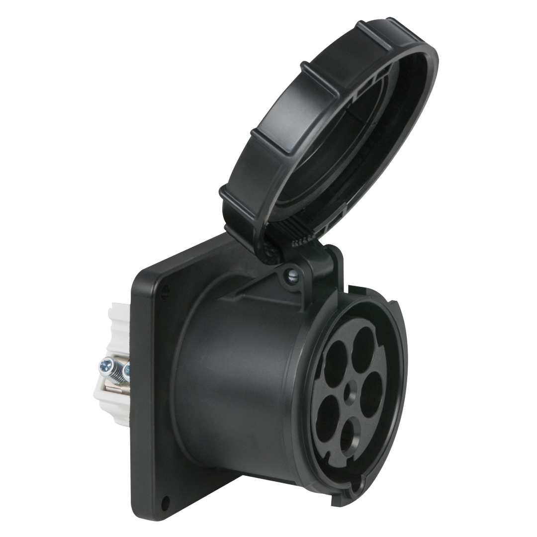 CEE 125 A/400 V 5-pin Socket female Zwart - IP67