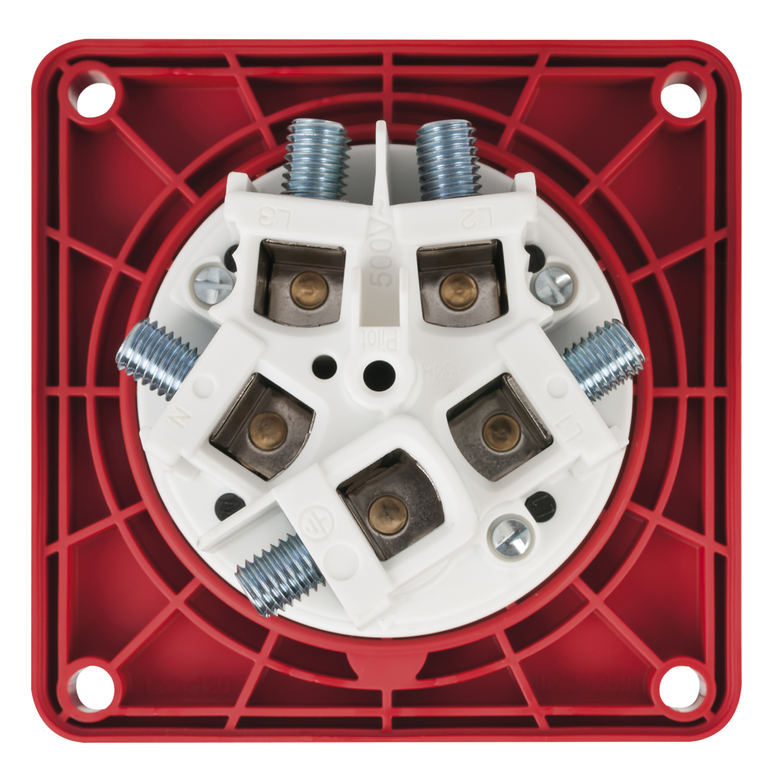 CEE 125 A/400 V 5-pin Socket female Rood - IP67