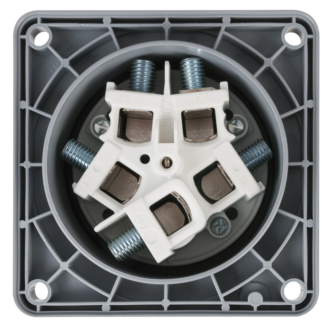 CEE 125 A/400 V 5-pin Socket male Rood - IP67